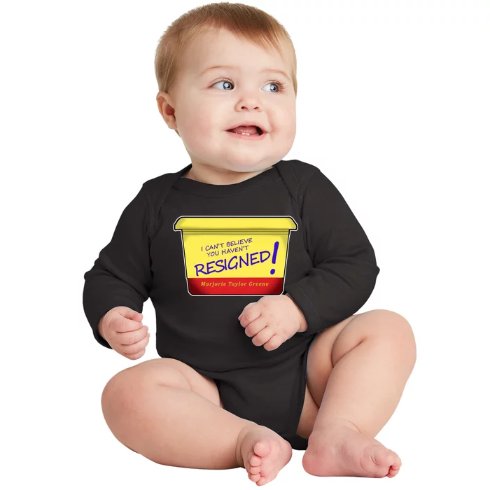 Marjorie Taylor Greene Margarine Politics Baby Long Sleeve Bodysuit