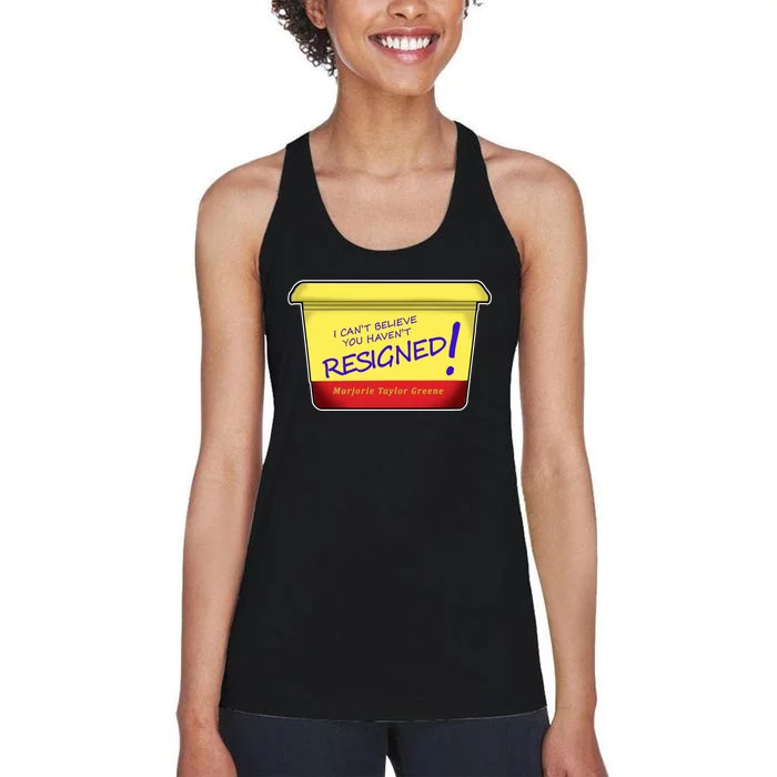 Marjorie Taylor Greene Margarine Politics Women's Racerback Tank