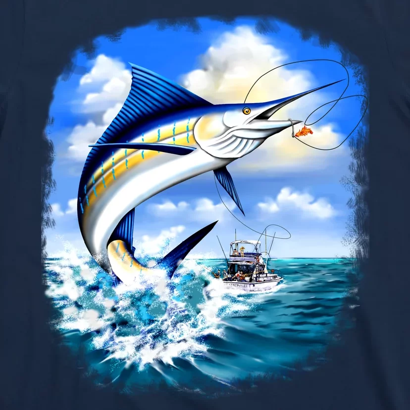 t shirt design marlin fish sea fishing estd 2000 with marlin fish vintage  illustration 4540997 Vector Art at Vecteezy