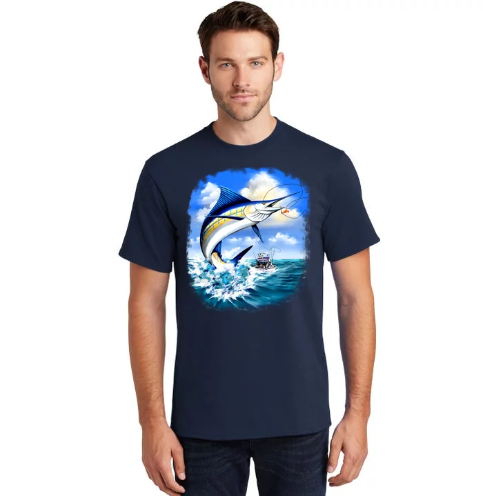 Marlin Fishing Tall T-Shirt