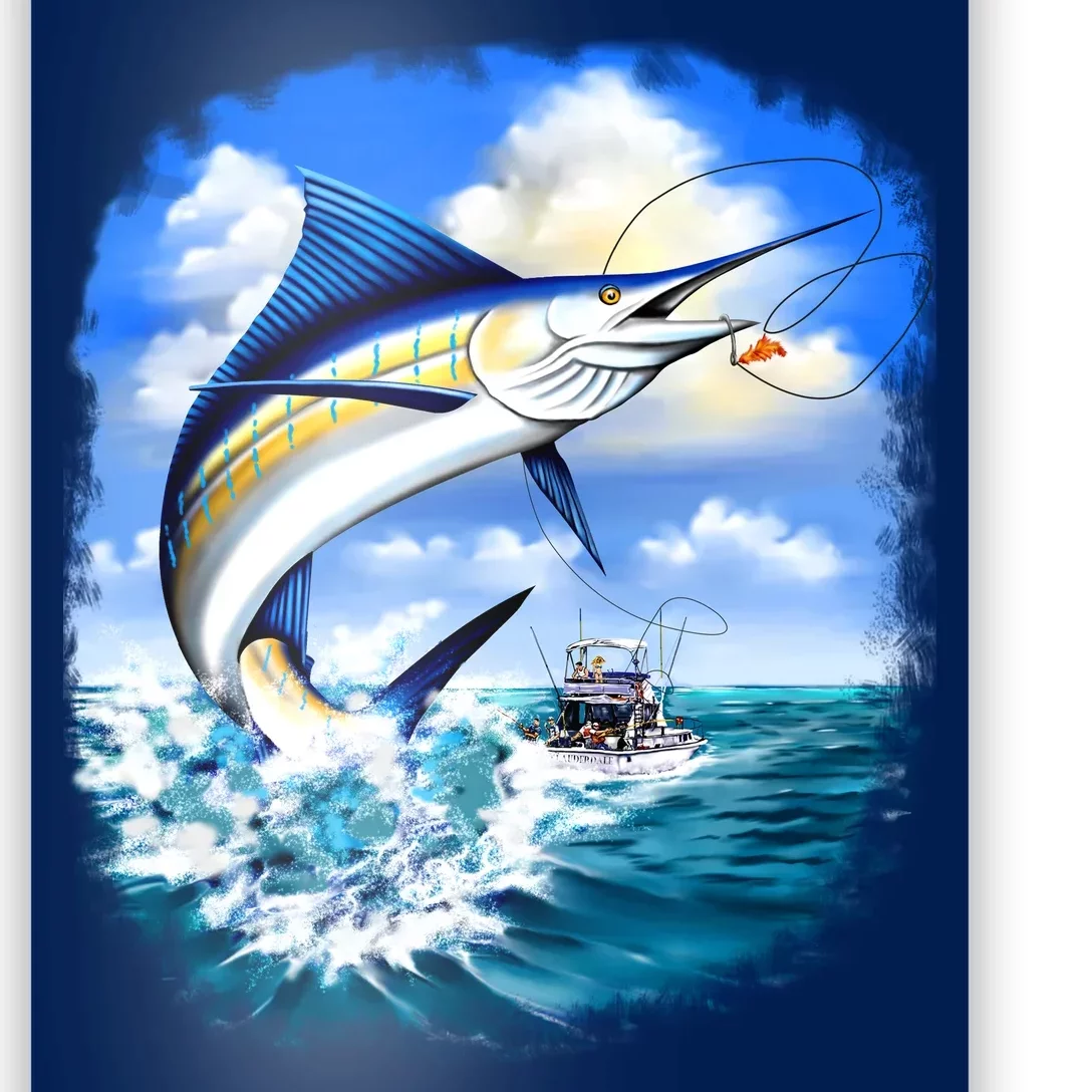 Marlin Fishing Poster