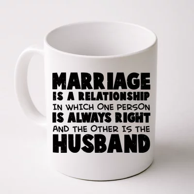 Funny Husband Lucky Wife Front & Back Coffee Mug