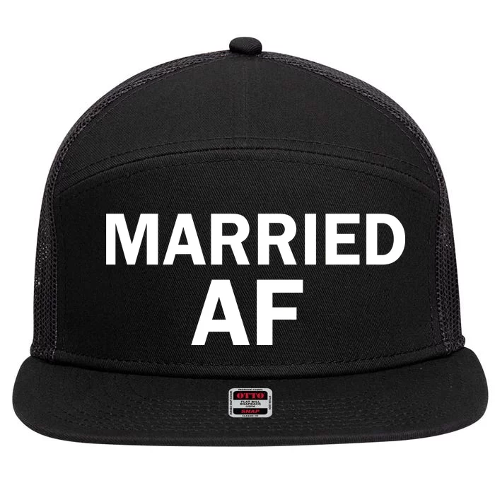 Married AF 7 Panel Mesh Trucker Snapback Hat