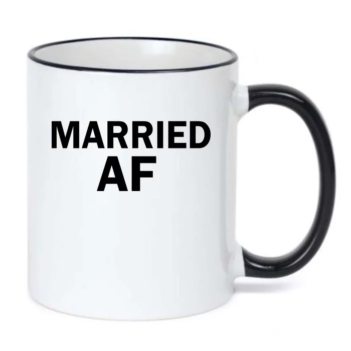 Married AF Black Color Changing Mug