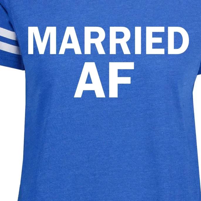 Married AF Enza Ladies Jersey Football T-Shirt