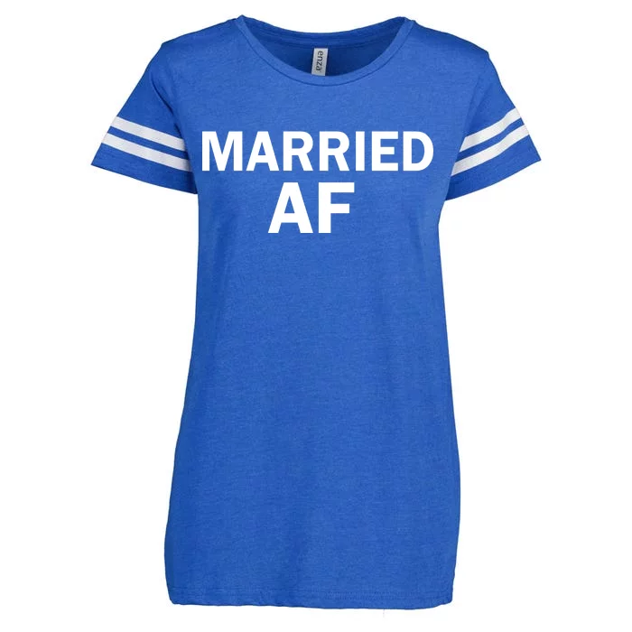 Married AF Enza Ladies Jersey Football T-Shirt