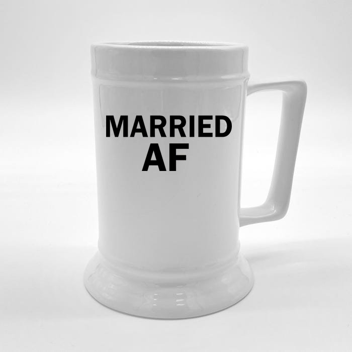 Married AF Front & Back Beer Stein