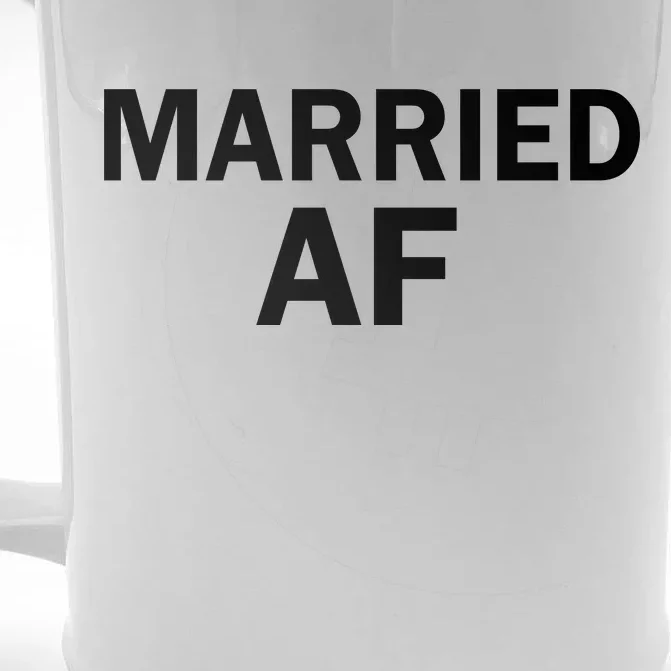 Married AF Front & Back Beer Stein