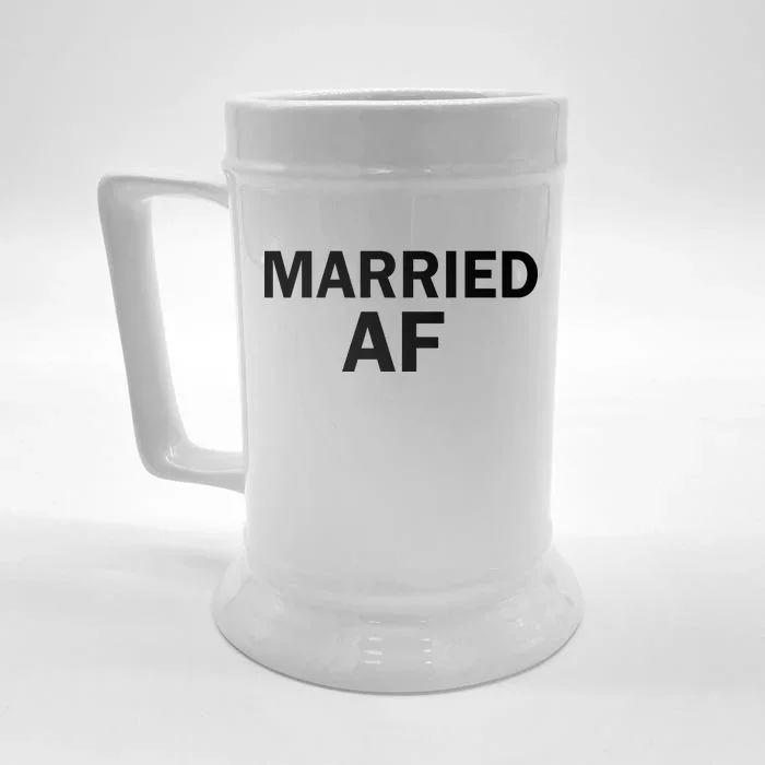 Married AF Front & Back Beer Stein