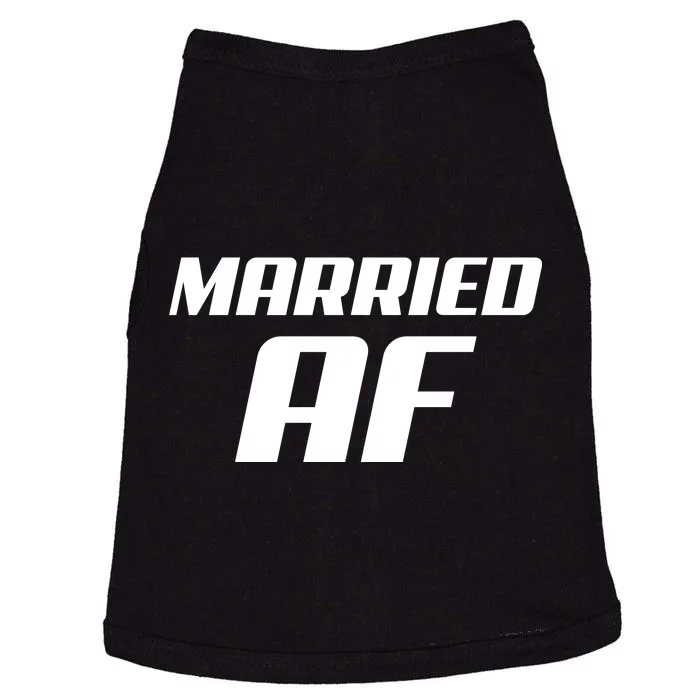 Married AF Funny Marriage Wedding Doggie Tank