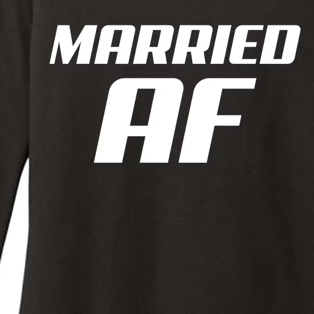 Married AF Funny Marriage Wedding Womens CVC Long Sleeve Shirt