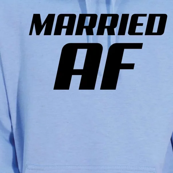 Married AF Funny Marriage Wedding Unisex Surf Hoodie