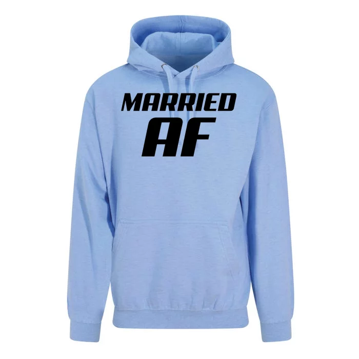 Married AF Funny Marriage Wedding Unisex Surf Hoodie