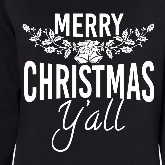 Marry Christmas Y'all Womens California Wash Sweatshirt