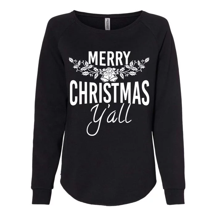 Marry Christmas Y'all Womens California Wash Sweatshirt