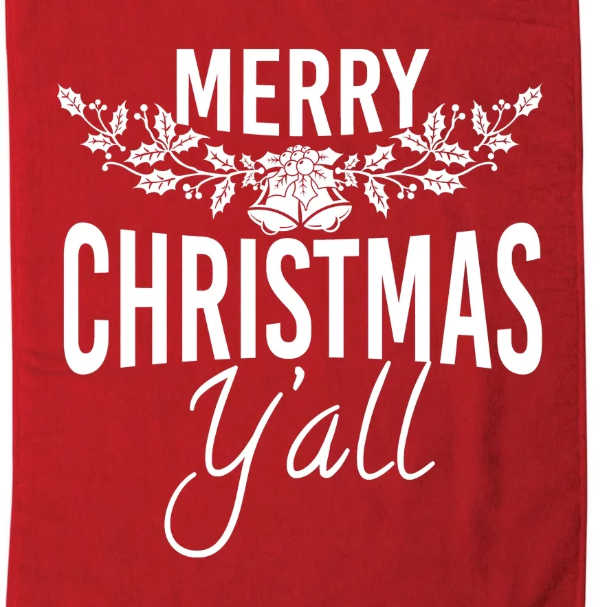 Marry Christmas Y'all Platinum Collection Golf Towel