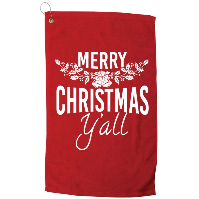 Marry Christmas Y'all Platinum Collection Golf Towel