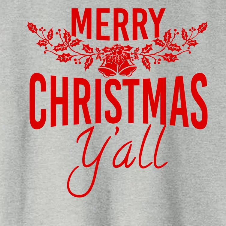 Marry Christmas Y'all Women's Crop Top Tee