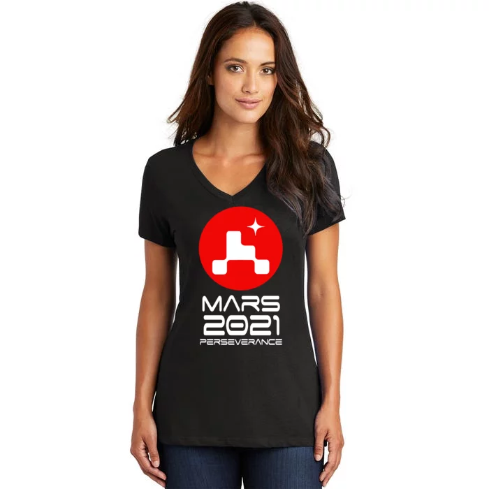 Mars 2021 Perseverance Women's V-Neck T-Shirt