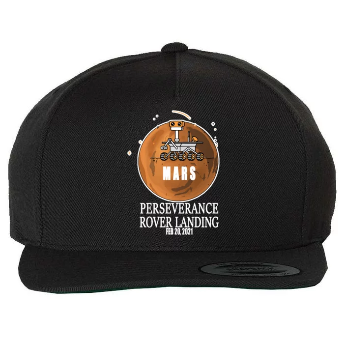 Mars Rover Landing Perseverance Wool Snapback Cap