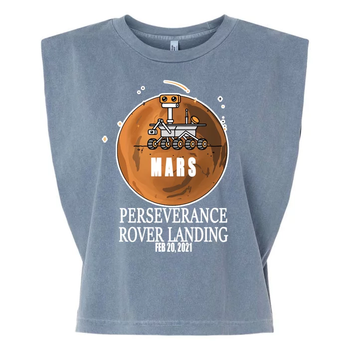 Mars Rover Landing Perseverance Garment-Dyed Women's Muscle Tee