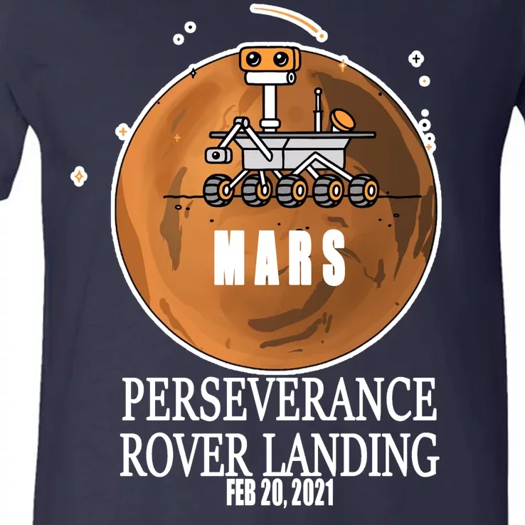 Mars Rover Landing Perseverance V-Neck T-Shirt