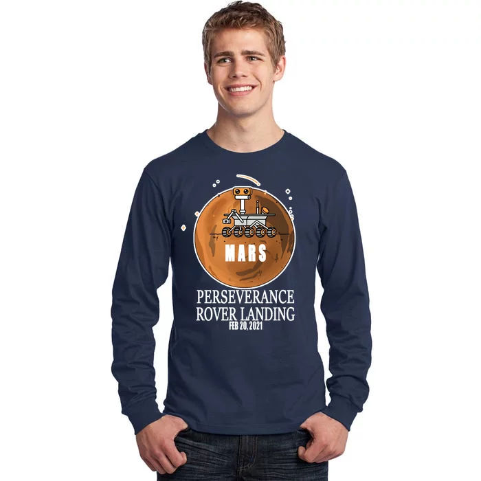 Mars Rover Landing Perseverance Tall Long Sleeve T-Shirt