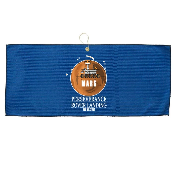 Mars Rover Landing Perseverance Large Microfiber Waffle Golf Towel