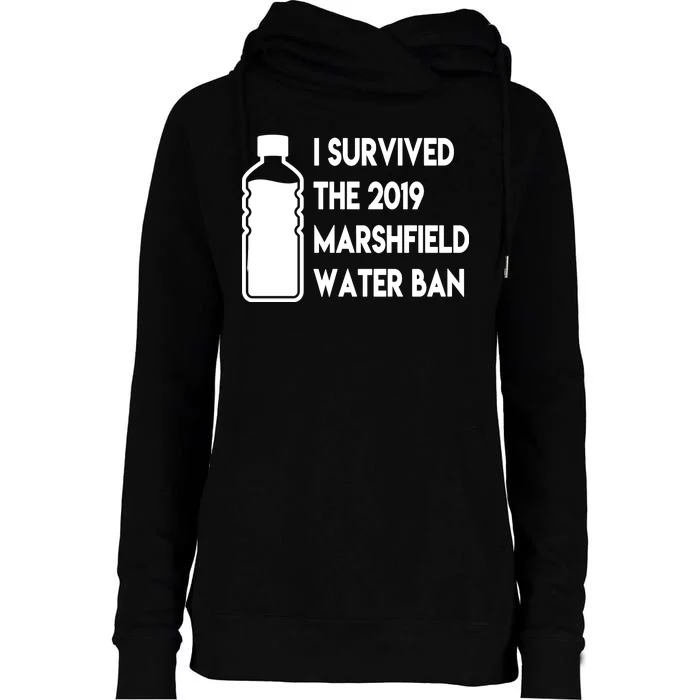 Marshfield water ban Womens Funnel Neck Pullover Hood