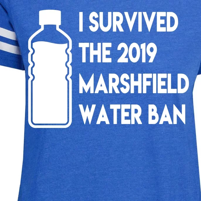 Marshfield water ban Enza Ladies Jersey Football T-Shirt