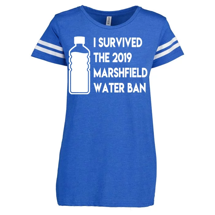 Marshfield water ban Enza Ladies Jersey Football T-Shirt