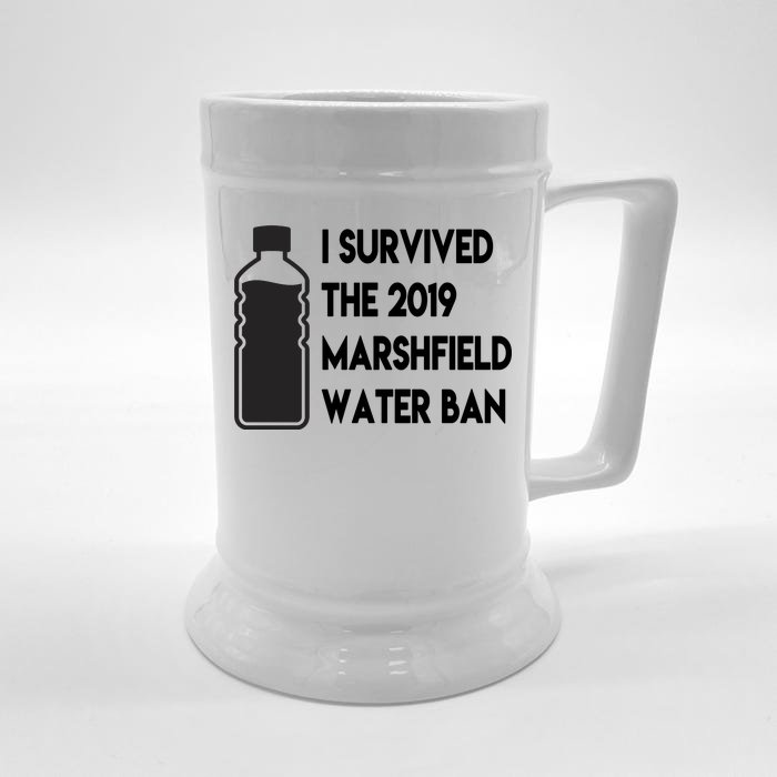 Marshfield water ban Front & Back Beer Stein