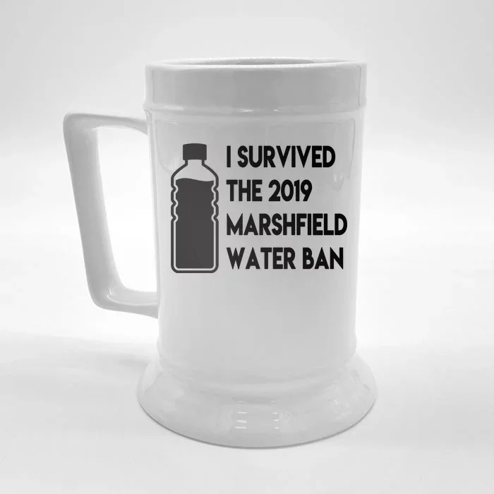 Marshfield water ban Front & Back Beer Stein