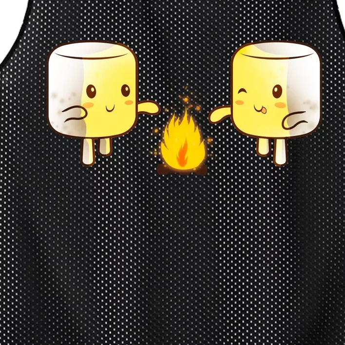 Marshmallow Roast Mesh Reversible Basketball Jersey Tank