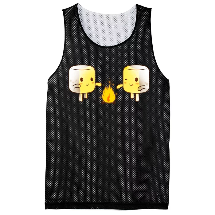 Marshmallow Roast Mesh Reversible Basketball Jersey Tank