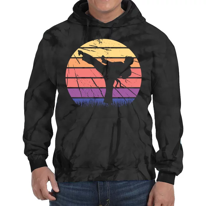 Martial Arts Retro Tie Dye Hoodie