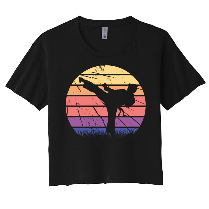 Martial Arts Retro Women's Crop Top Tee