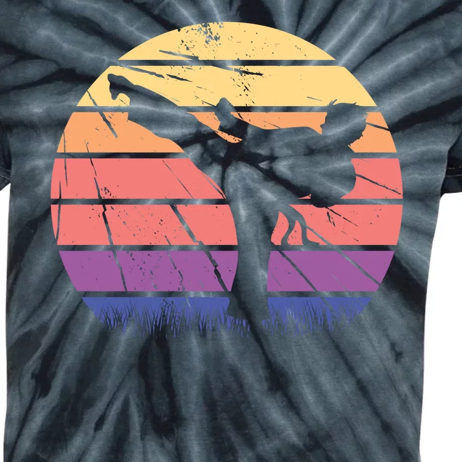 Martial Arts Retro Kids Tie-Dye T-Shirt