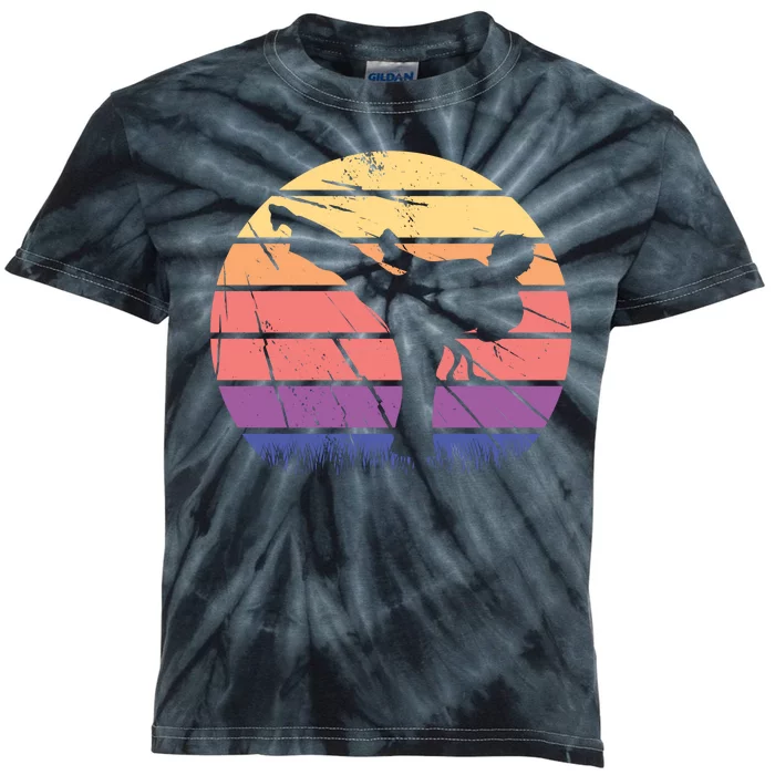 Martial Arts Retro Kids Tie-Dye T-Shirt