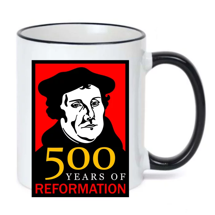 Martin Luther 500 Years of Reformation Day Black Color Changing Mug