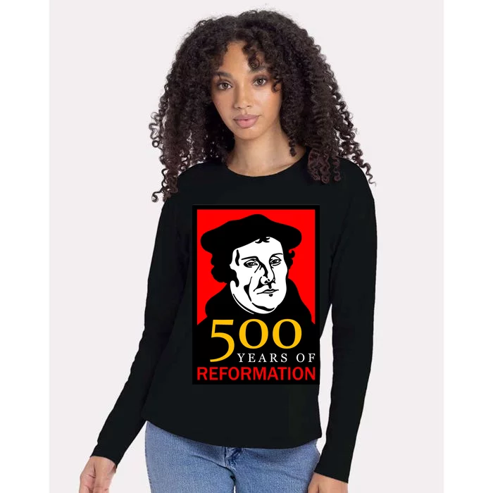 Martin Luther 500 Years of Reformation Day Womens Cotton Relaxed Long Sleeve T-Shirt