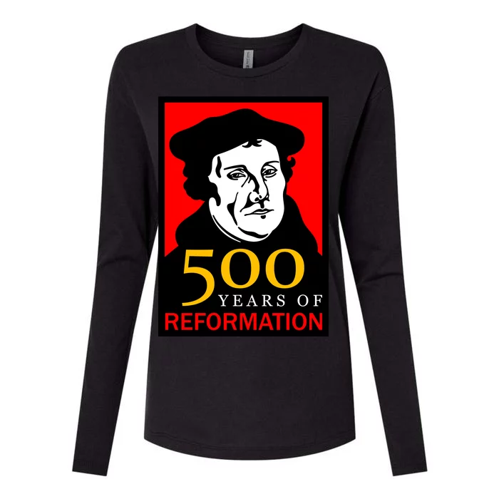 Martin Luther 500 Years of Reformation Day Womens Cotton Relaxed Long Sleeve T-Shirt