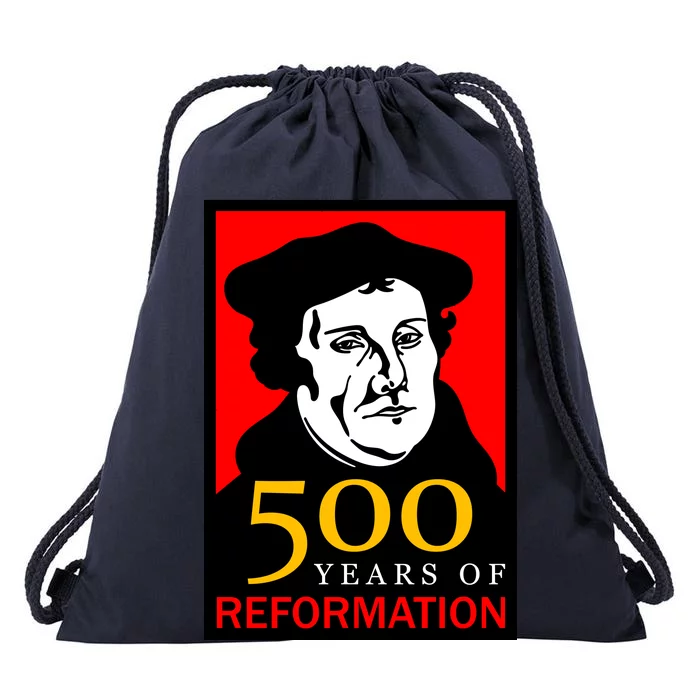 Martin Luther 500 Years of Reformation Day Drawstring Bag