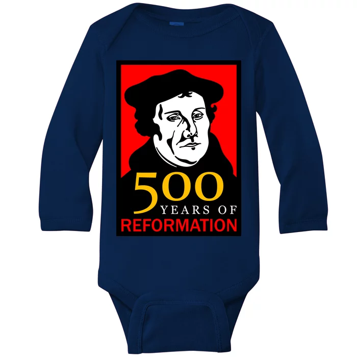 Martin Luther 500 Years of Reformation Day Baby Long Sleeve Bodysuit