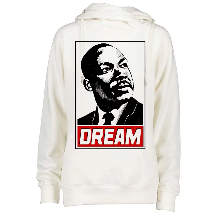 Martin Luther King Dream Womens Funnel Neck Pullover Hood