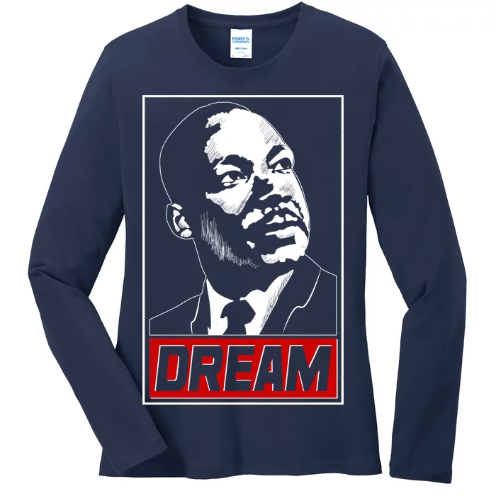 Martin Luther King Dream Ladies Long Sleeve Shirt