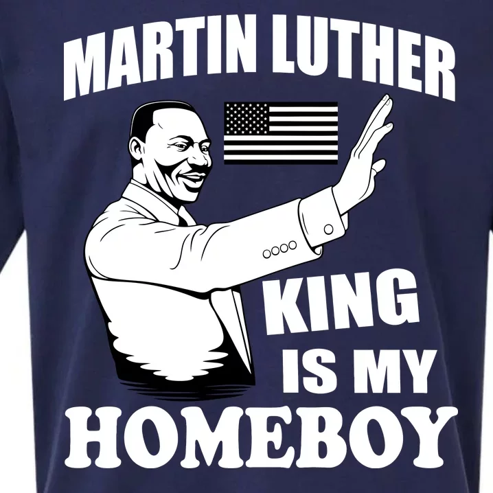 Martin Luther King Is My Homeboy Sueded Cloud Jersey T-Shirt