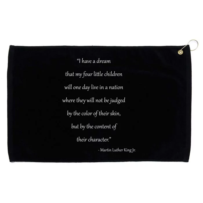 Martin Luther King Jr. Quote Grommeted Golf Towel