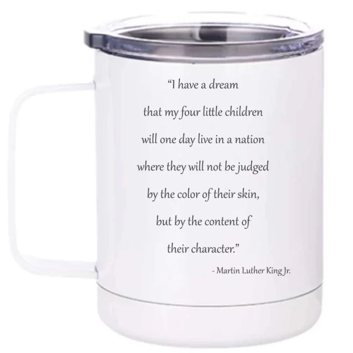 Martin Luther King Jr. Quote Front & Back 12oz Stainless Steel Tumbler Cup