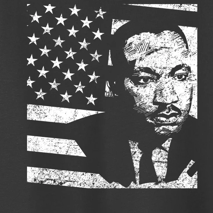 Martin Luther King Jr Distressed MLK Flag Toddler T-Shirt